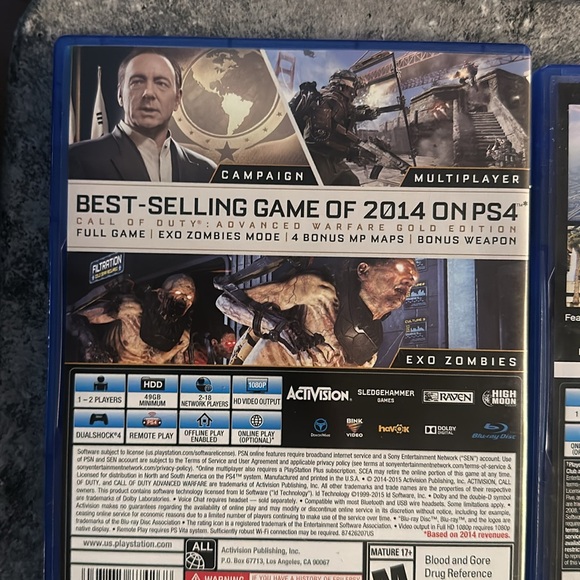 4 PS4 games, call of duty and Grandtheft auto - Picture 7 of 12